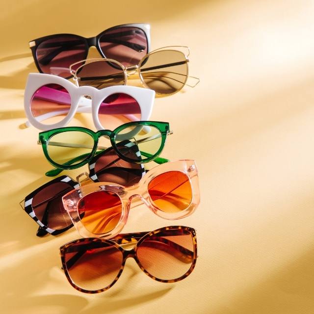 photo of stack of sunglasses